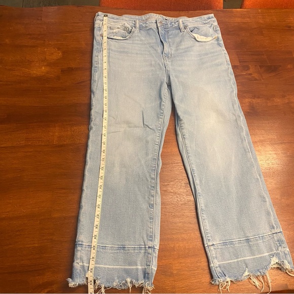 American Eagle Outfitters Blue Flare Wide Leg Jeans - Picture 1 of 3